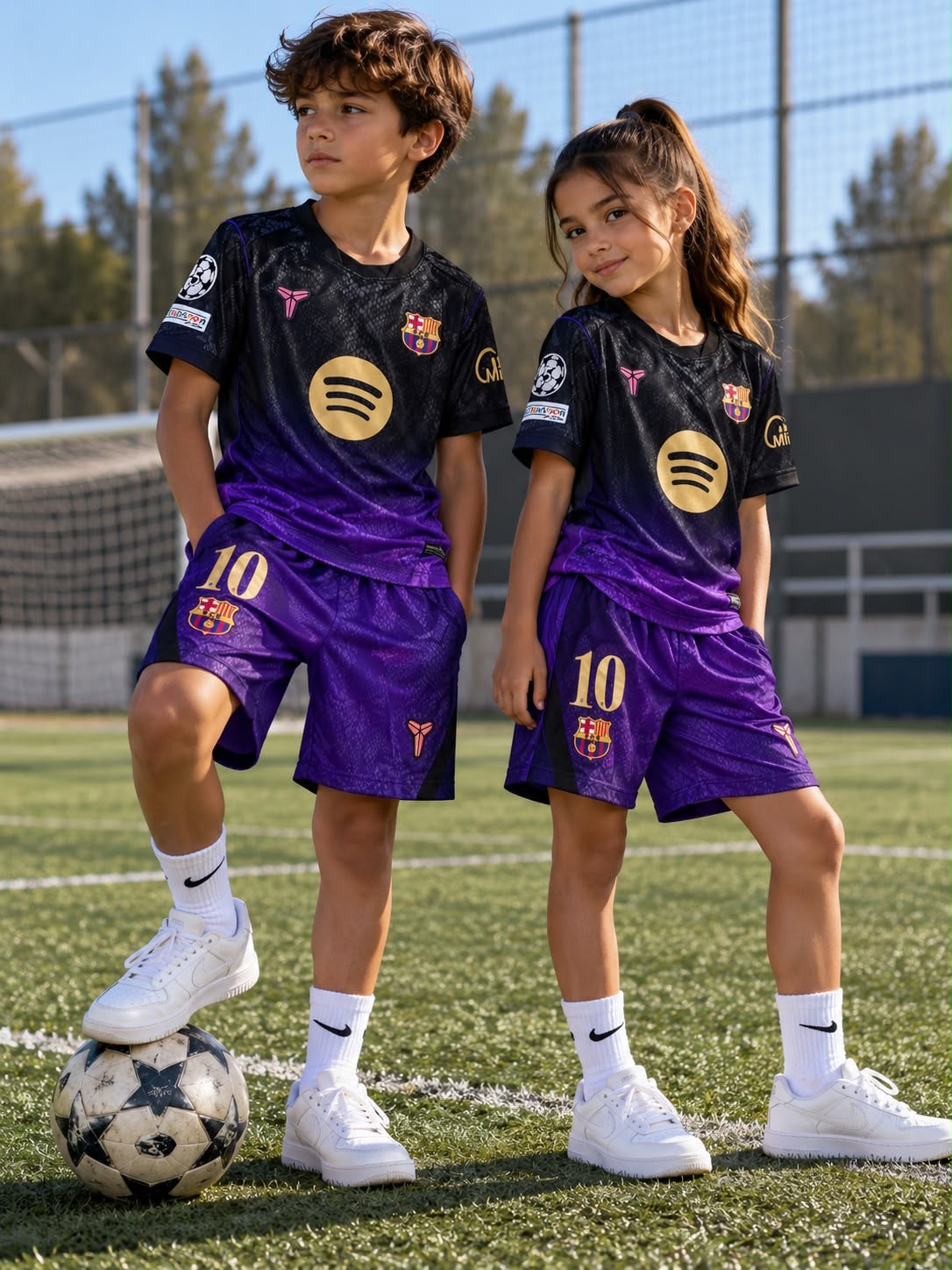 FC BARCELONA ( AWAY KIT niños )